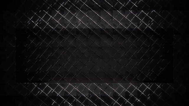 Minimal Black Grid Background with Industrial Texture