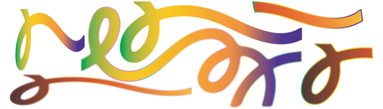 Colorful gradient numbers set for modern design projects.