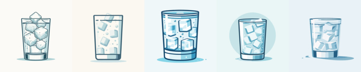 Vector of ice water © FirdianKrisna