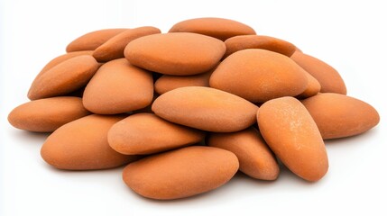 Obraz premium Pile of Nigerian Chin Chin snacks on white background