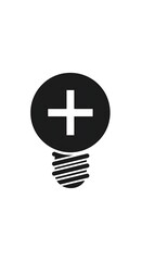Obraz premium Innovation idea light bulb icon symbol.