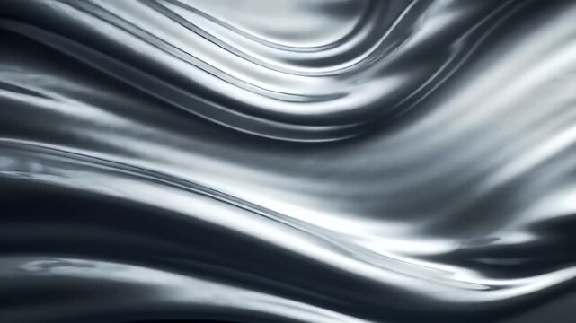 Silver Wavy Metal Texture.