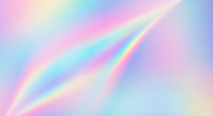 Obraz premium Soft Rainbow Holographic Gradient