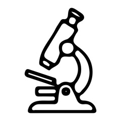 Microscope Icon Outline