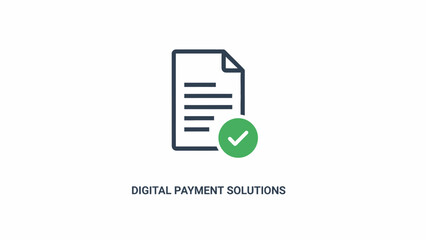 Obraz premium Digital payment solutions icon graphic.