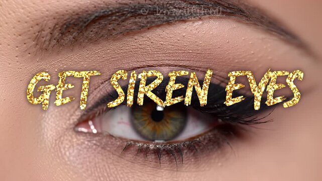 Siren Eyes Makeup Look.