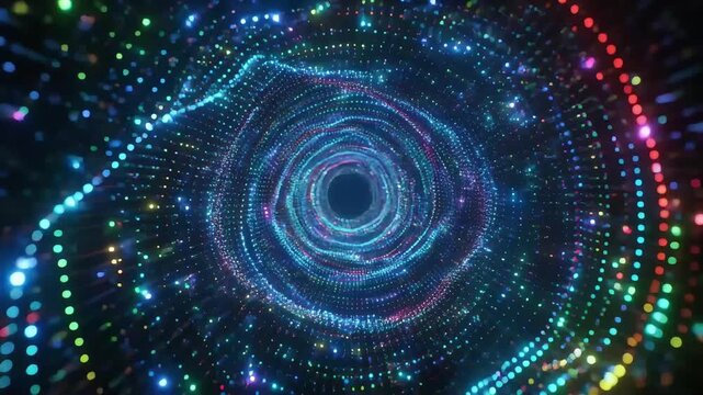 A Cinematic Exploration of AI Manipulating Particles in a Futuristic Micro World symbolizes engineered ecosystems and functions as a guide for immersive particle sequences.