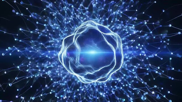 A New Era of Material Synthesis Emerging From Nano Level AI Intelligence symbolizes breakthrough creation and functions as a conceptual base for next-gen material visuals.