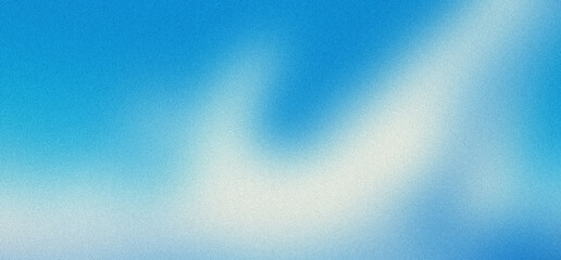 Abstract blue gradient background with soft white light streak and subtle grain texture © VEXLO