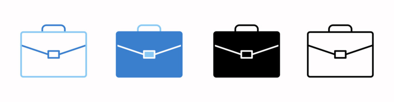 briefcase Vector Illustration In Multistyle