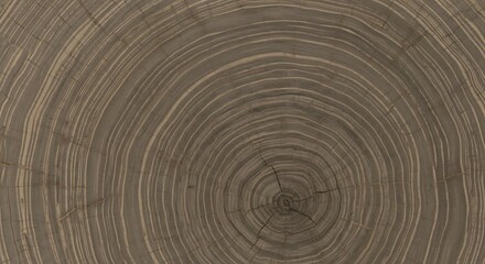 Fototapeta premium Close-up view of the intricate growth rings of a tree trunk, showcasing natural patterns and textures.
