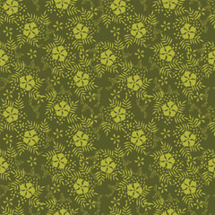 Fototapeta premium Seamless pattern from bouquet cute floral Traditional ornament yellow floral pattern,Abstract seamless simple floral pattern. Flower pattern. Spring pattern. used for textile, wallpaper, card 