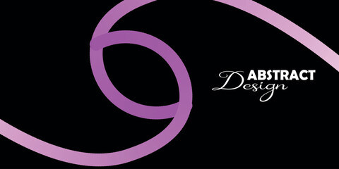 Obraz premium Abstract design with pink and white elements on black background