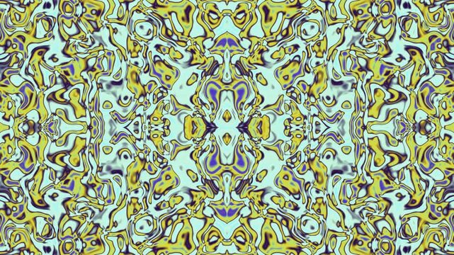 Dynamic liquid marble texture with colorful organic shapes transforming continuously. Ideal for modern visual effects, intros and artistic designs.