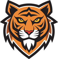 Obraz premium tiger head vector illustration