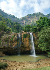 Waterfalls in west Java. Ciletuh Geopark 