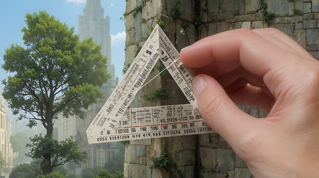 A simple clinometer made from paper is a device for easily measuring the height of objects such as trees, buildings, or tall buildings using the principles of trigonometry and Pythagoras' theory.