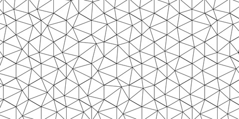 Abstract seamless geometric pattern triangle vector futuristic technology design. Net on the wall decoration. © armans