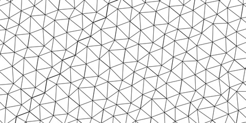 Abstract seamless geometric pattern triangle vector futuristic technology design. Net on the wall decoration. © armans