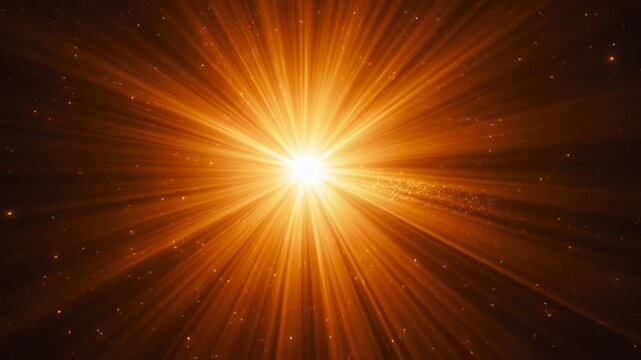 Vibrant explosion of light and energy in space.
