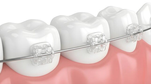 Modern Dental Treatment Using Transparent Brackets