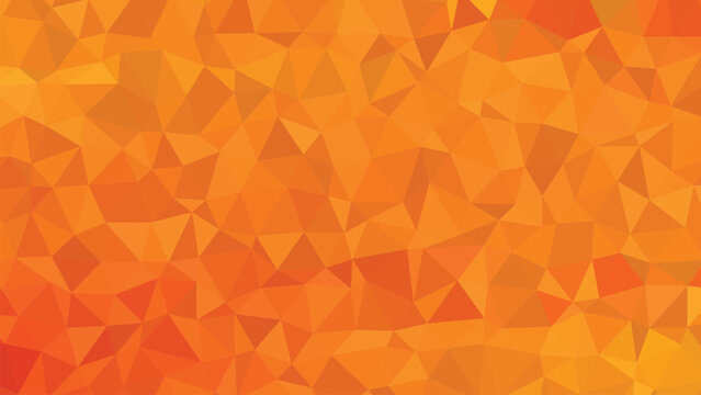 Vibrant geometric shapes forming an abstract orange and yellow pattern