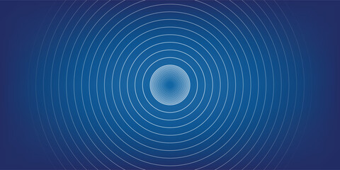 Fototapeta premium Bright blue dynamic abstract vector background with diagonal lines. 3d cover of business presentation banner for sale event night party. Fast moving soft circle wave line stripe decoration