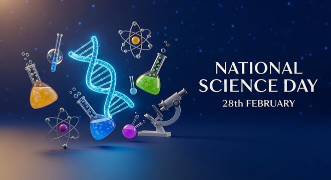 National Science Day DNA Poster Design