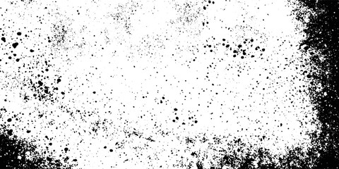 Fototapeta premium Grunge Black Speckle Texture on White Background with Abstract Dust Grain and Distressed Noise Pattern.