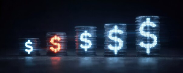 Fototapeta premium Institutional funding strategies manage capital deployment, liquidity risk, financing mix, leverage exposure, valuation metrics, and expected returns