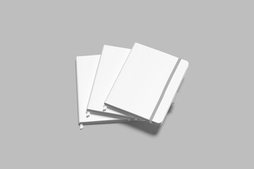 Realistic Cover Notebook Blank Mockup