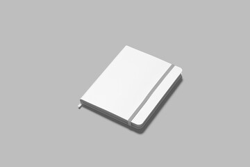 Realistic Cover Notebook Blank Mockup