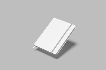 Realistic Cover Notebook Blank Mockup