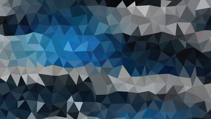 Fototapeta premium Abstract geometric shapes in shades of blue and gray create a dynamic visual pattern.