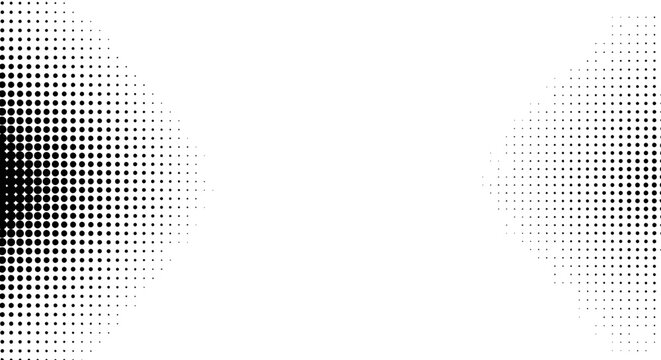 Abstract Halftone Dot Pattern Background with Gradient Fading and Negative Space