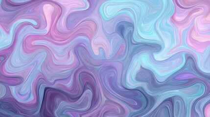 Fototapeta premium A vibrant abstract swirl of soft pastel colors creates a dreamlike atmosphere, perfect for use in backgrounds, digital design, or artistic projects that require a soothing palette,
