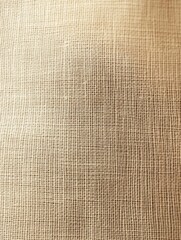 Fototapeta premium close-up of warm beige woven fabric with visible grid-like weave and subtle fold, soft natural texture evoking a cozy calm feeling