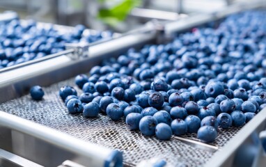 Obraz premium Modern Grading System for Blueberry Packing Process