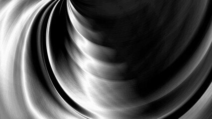 prestige black white gradient abstract background with overlapping curved lines creating the illusion of movement like a close-up of an engine turbine and a smooth, even texture of fine spots (noise) © maskam