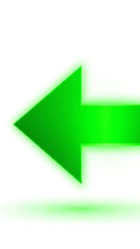 Green Arrow Pointing to Left Side.