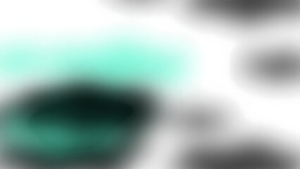 A blurry image with a green and black object transparent overlay
