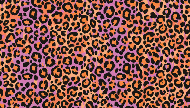 PriClassic vector leopard flow seamless pattern featuring natural animal print texture with elegant flowing leopard spots and stylish safari inspired composition, designed as a bold decorative 
