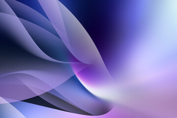 Modern bright abstract dynamic line curve soft light gradient colorful on blue purple pastel background design for graphics pattern web illustration technology smart digital backdrop wallpaper banner  © M128