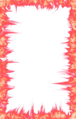 Pink Red Fire Flame Border Frame