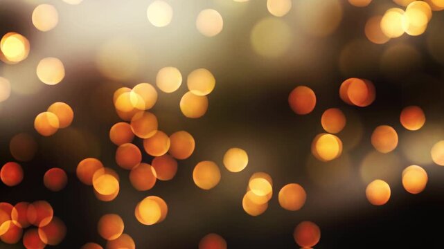 Yellow Bokeh Background 4k Video