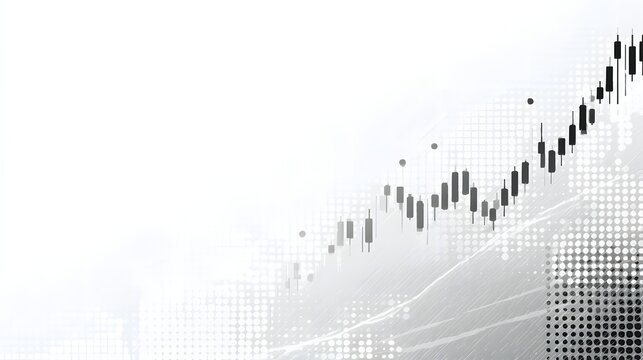 Clean corporate vector background with subtle chart pattern