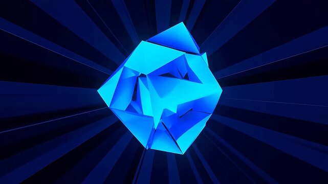 Blue-BlackGeometric3DTechGraphic