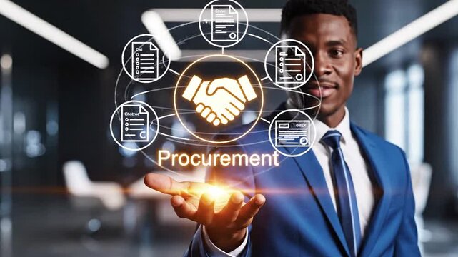 Business partnership handshake icons.