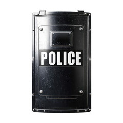 Police riot shield isolated law enforcement protection equipment security concept high resolution