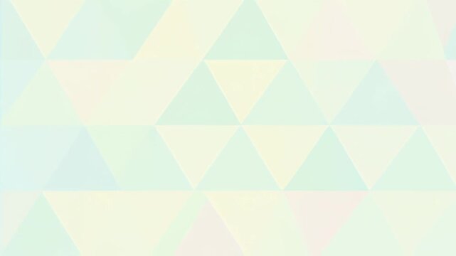Soft pastel geometric triangle pattern background with muted blues and creams.